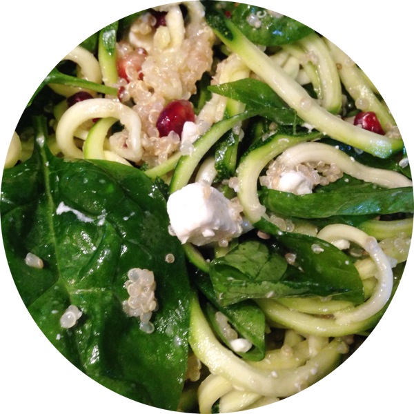 Healthy courgette and quinoa salad recipe