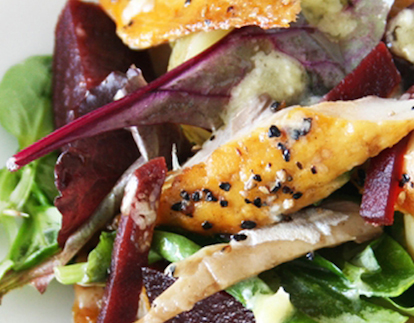 healthy mackerel beetroot salad