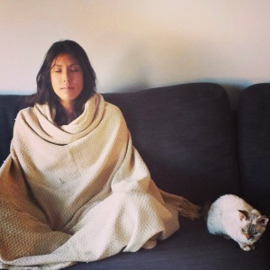 Meditating with the cat