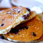 Blueberry and coconut pancake recipe