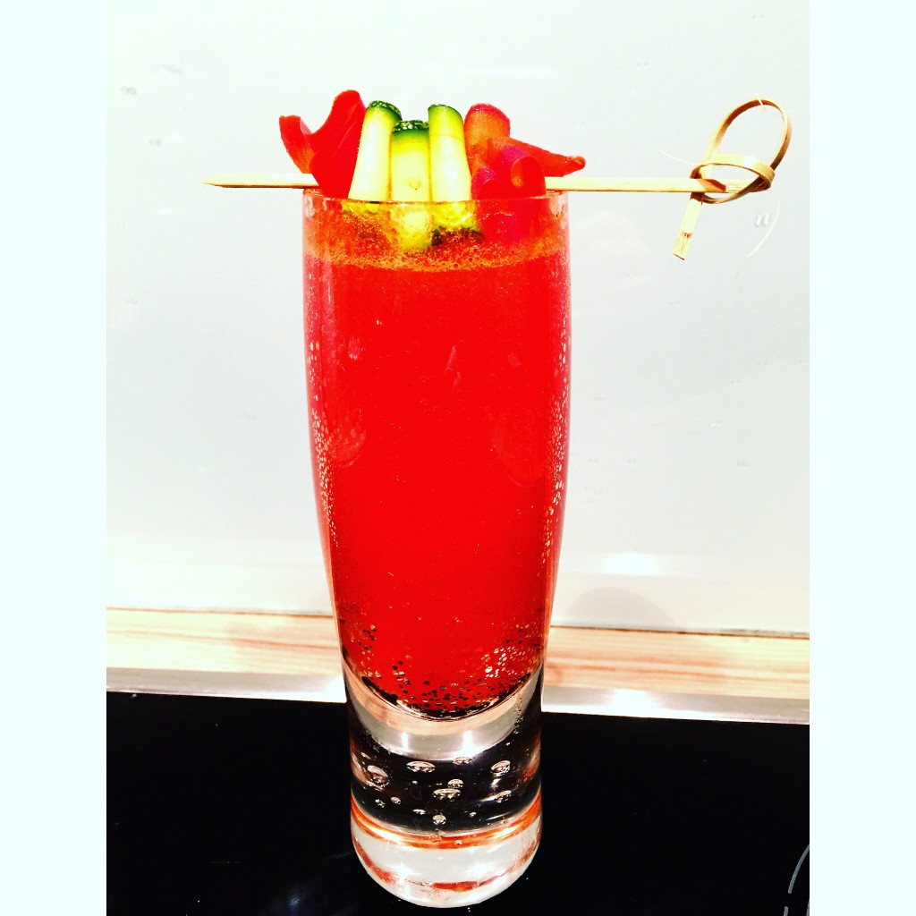Red Pepper and maple Bellini