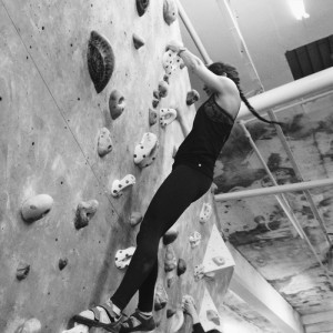 Bouldering at the Arch Climbing Wall