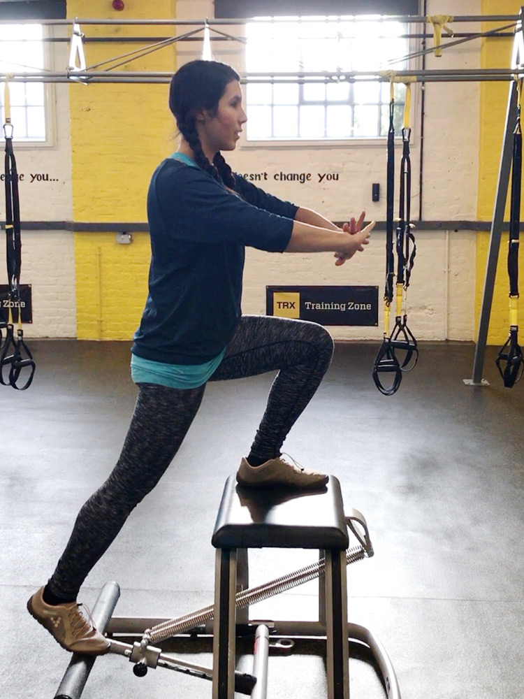 chair reformer pilates at transition zone