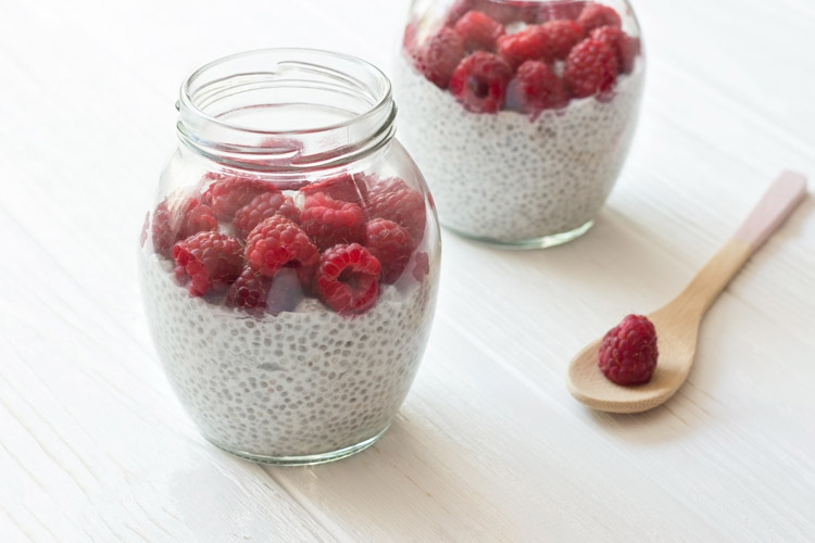Chia Pudding - complete protein and iron for a vegan diet