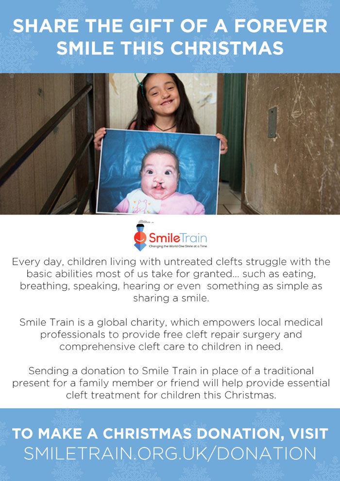 fitmas gift guide - smile train charity