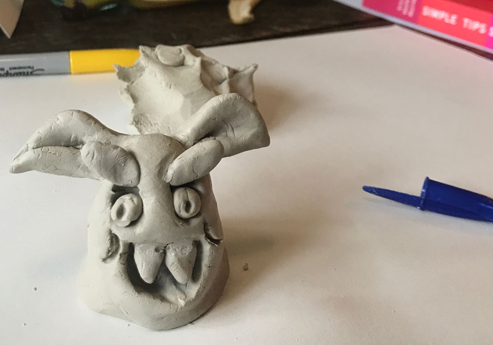 A clay model of my inner critic