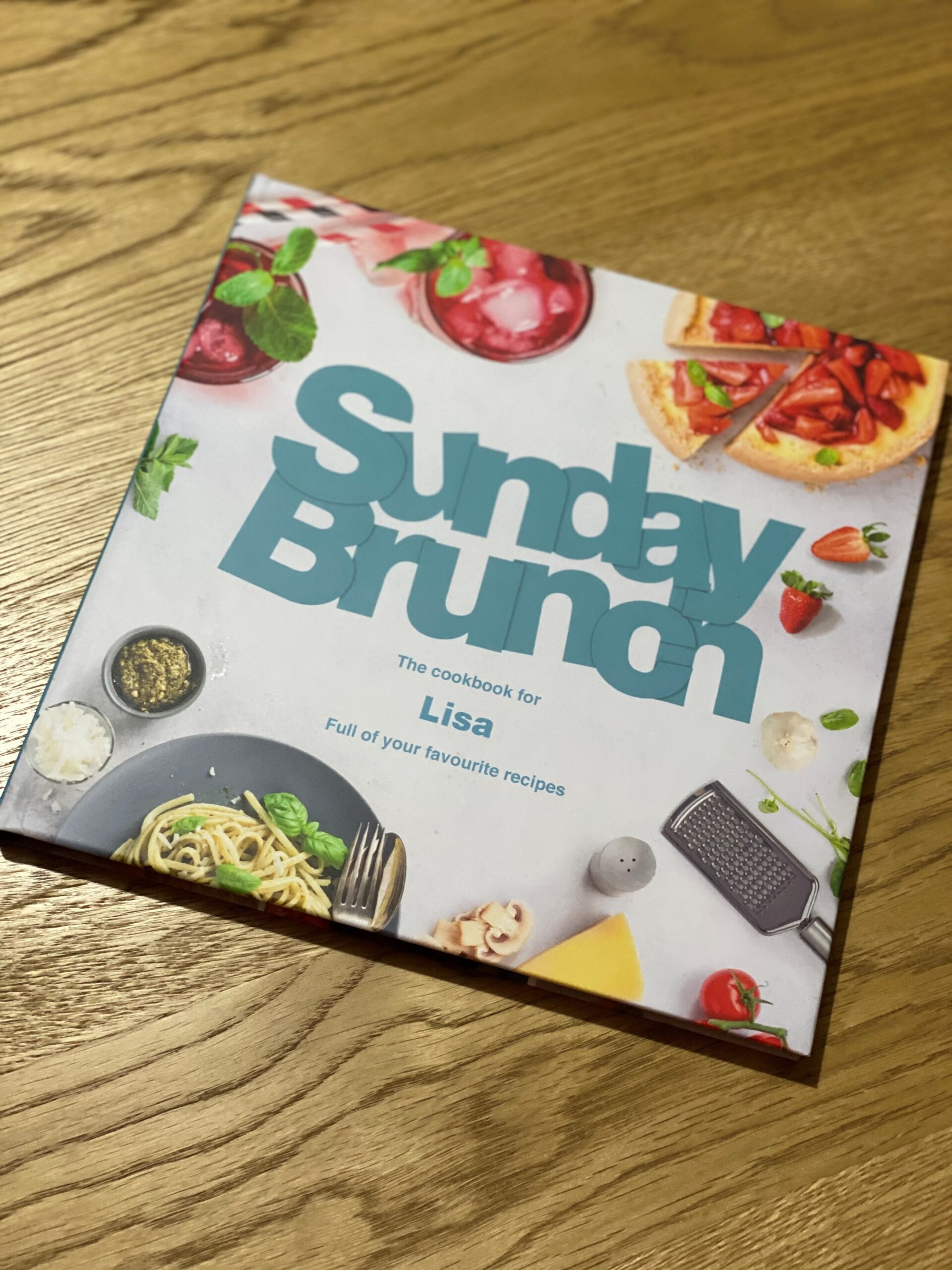 Sunday Brunch personalised cookbook 