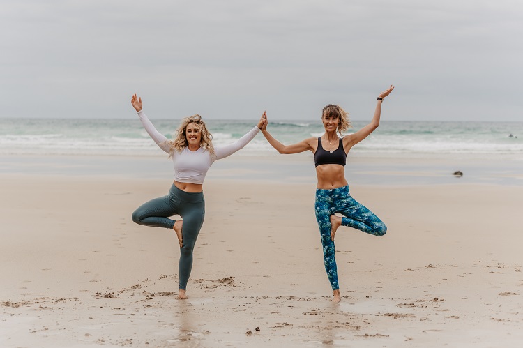 Workout and Waves Corinne Evans and Charlotte Lodey